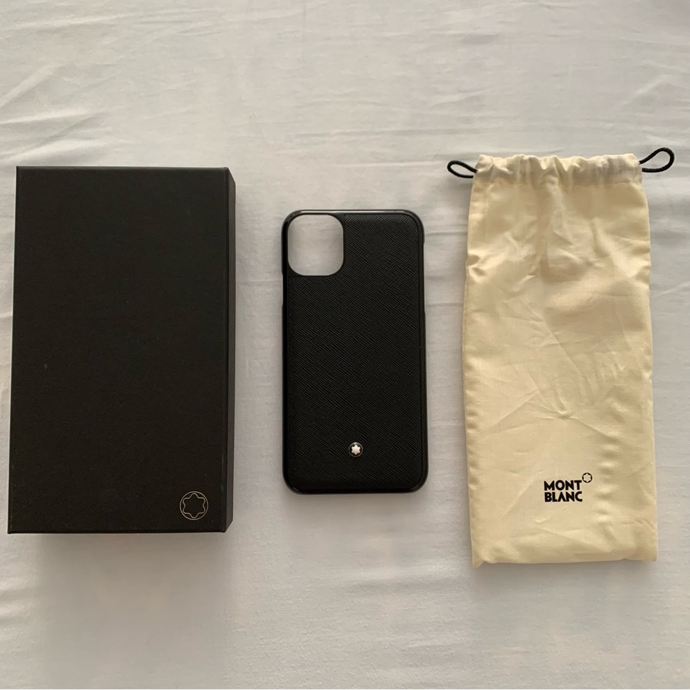 NIB Montblanc iPhone 11 Sartorial Hard phone case for Apple black - gift idea